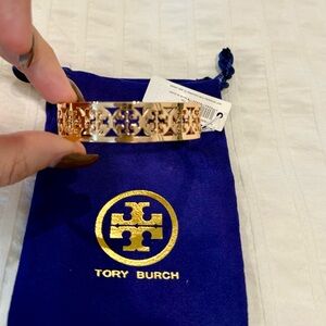 Tory Burch Rose Gold Cutout Bracelet